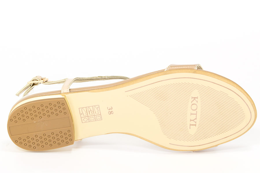 Sandały Kotyl 031 Beż+ Bez