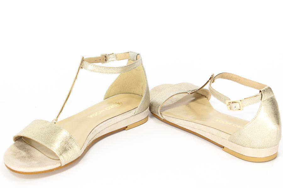 Sandały Mr.Tops 2242 Gold/Skóra C.Antyk