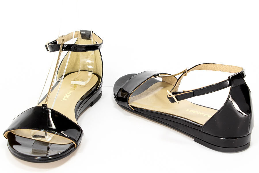 Sandały Mr.Tops 2242 Nero/Gold Sk.Vern