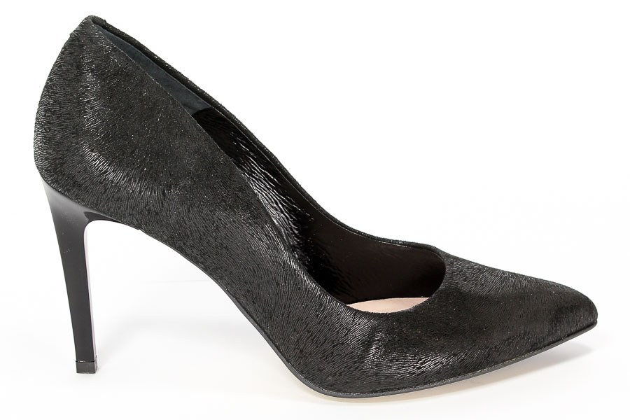 Czółenka Bravo Moda 1373 Czarny włos