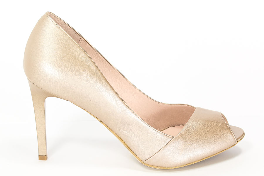 Czółenka Bravo Moda 1397 Taupe perła 