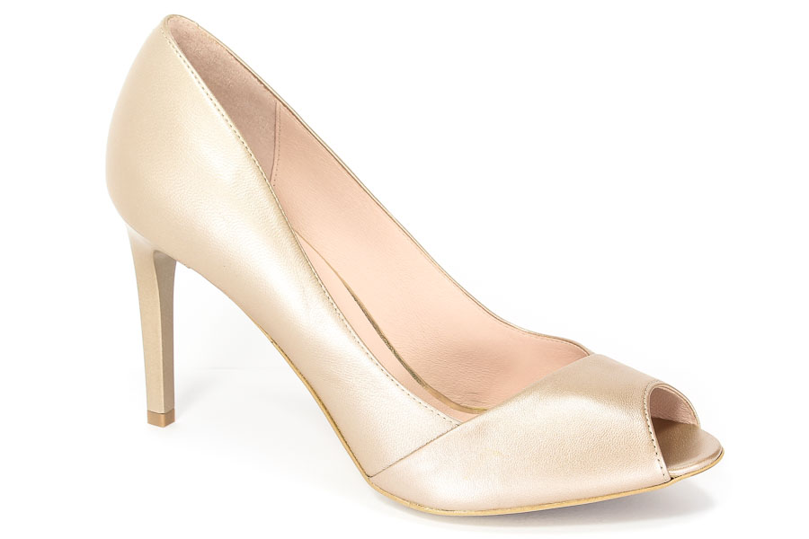 Czółenka Bravo Moda 1397 Taupe perła 