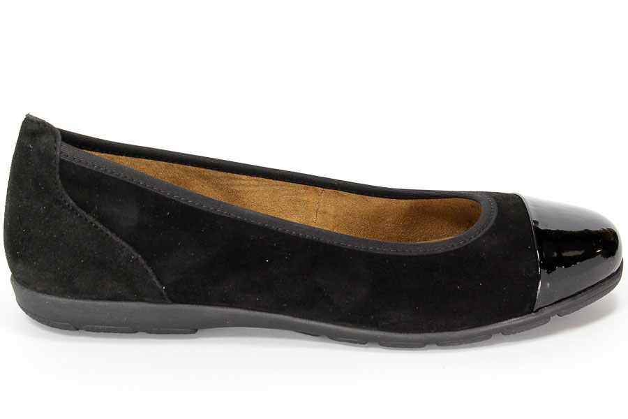 Baleriny Caprice 9-22102-27 028 Blk sub/blk pat