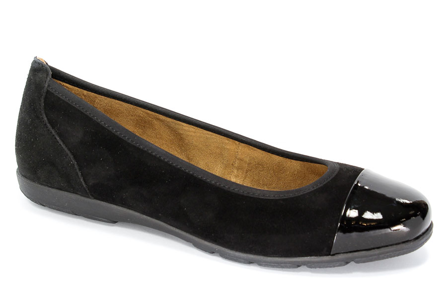 Baleriny Caprice 9-22102-27 028 Blk sub/blk pat