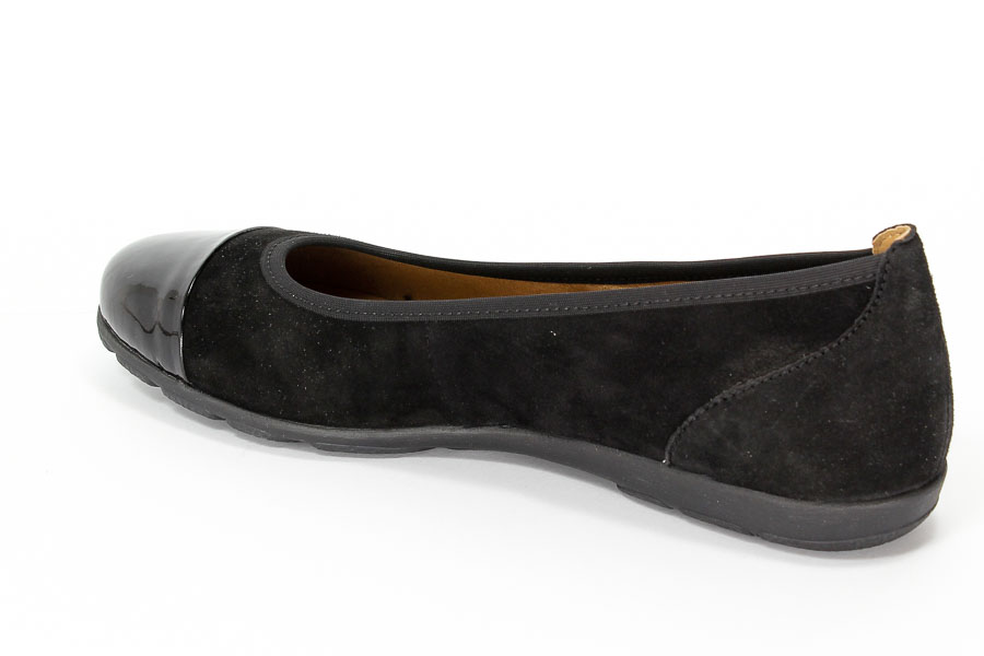 Baleriny Caprice 9-22102-27 028 Blk sub/blk pat