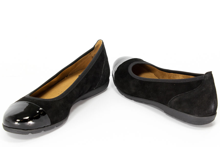 Baleriny Caprice 9-22102-27 028 Blk sub/blk pat