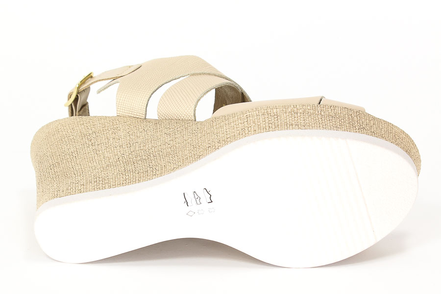 Sandały Klimpol 424-547 Beż