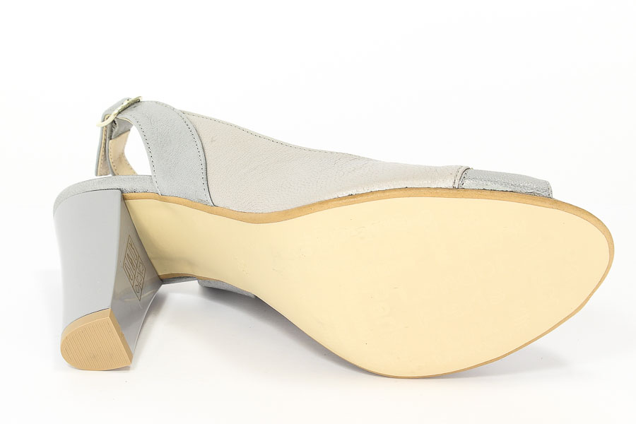 Czółenka Mariaż 1554 Srebro szary