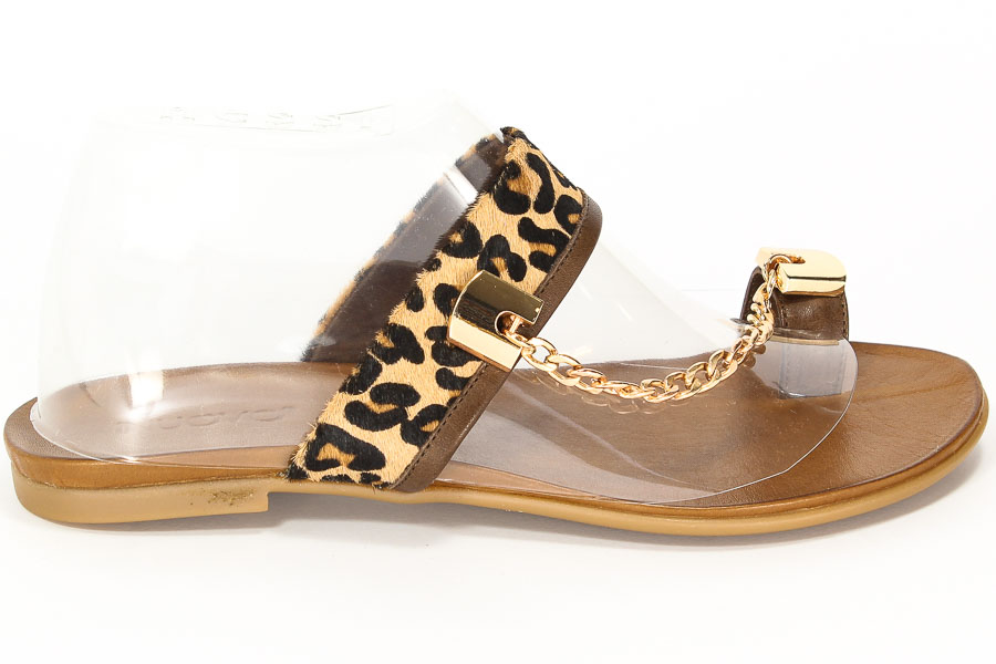 Klapki Inuovo 5258 Casablanca D.Brown-leopard