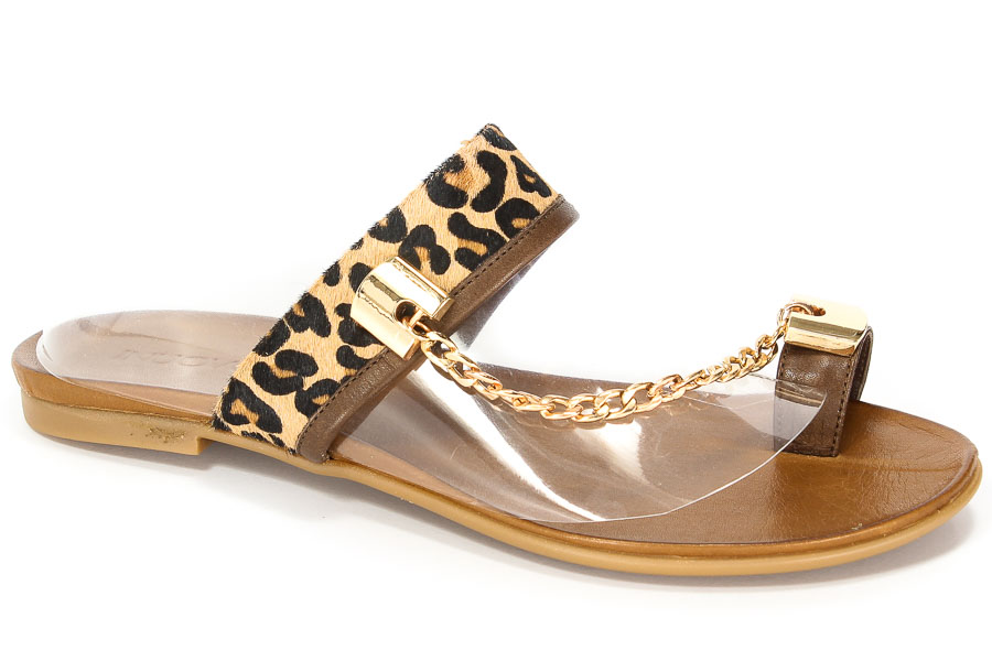 Klapki Inuovo 5258 Casablanca D.Brown-leopard