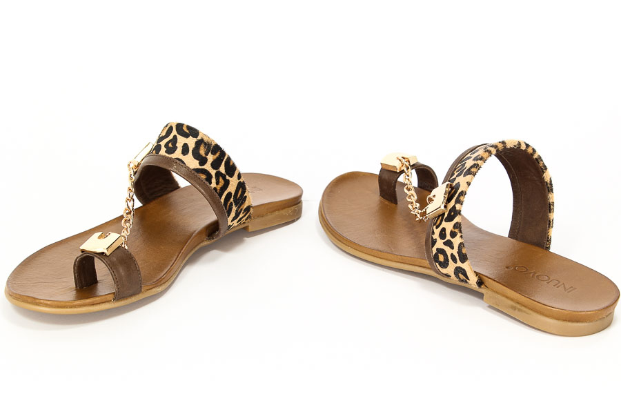 Klapki Inuovo 5258 Casablanca D.Brown-leopard