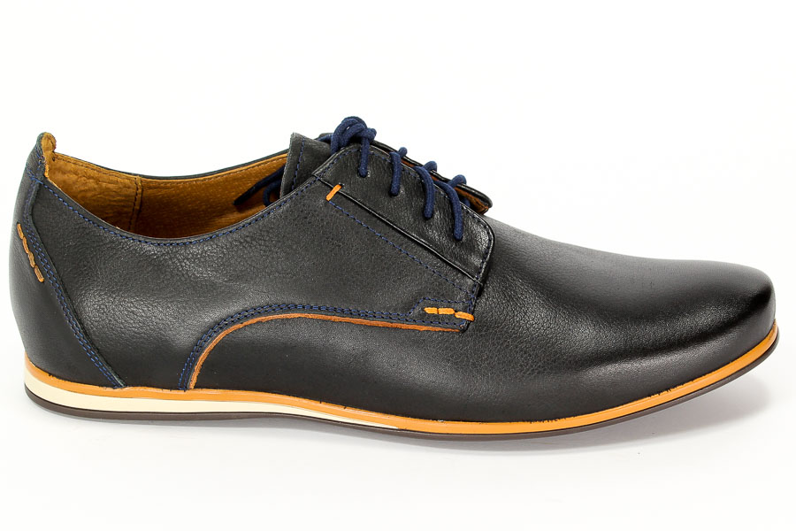 Półbuty Nikopol 1560 Czarny lico groch