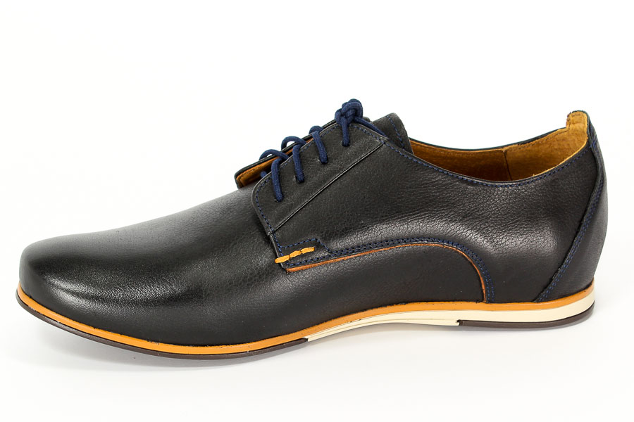 Półbuty Nikopol 1560 Czarny lico groch