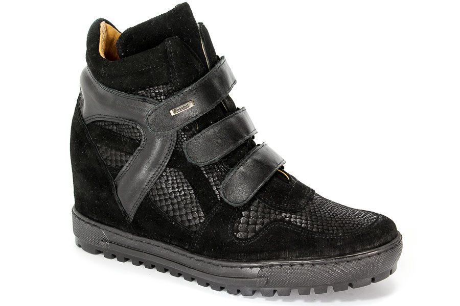 Sneakersy Eksbut 76-4055-549 Czarny Wel.