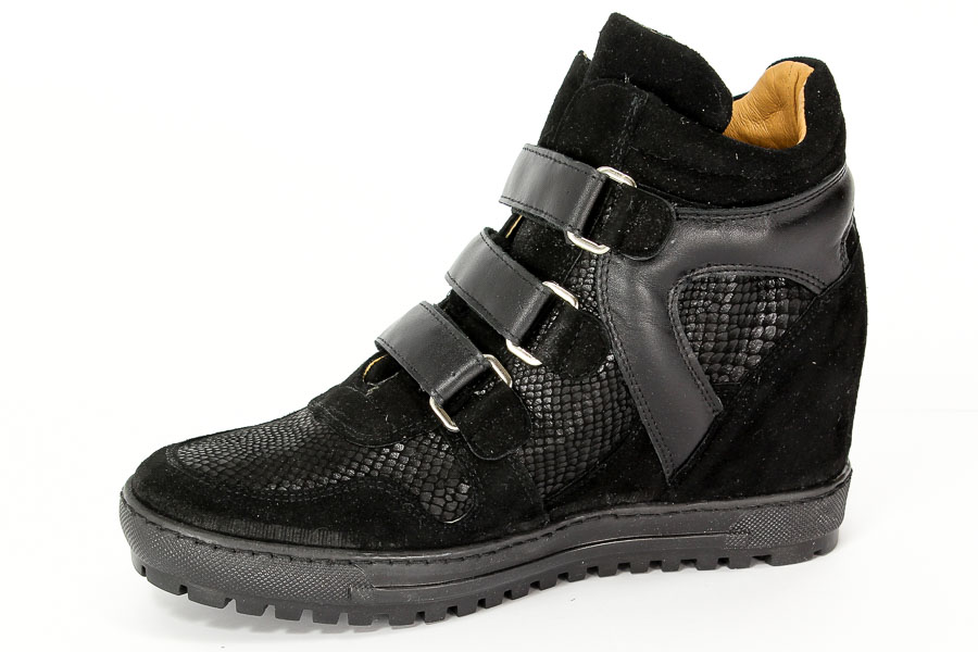 Sneakersy Eksbut 76-4055-549 Czarny Wel.