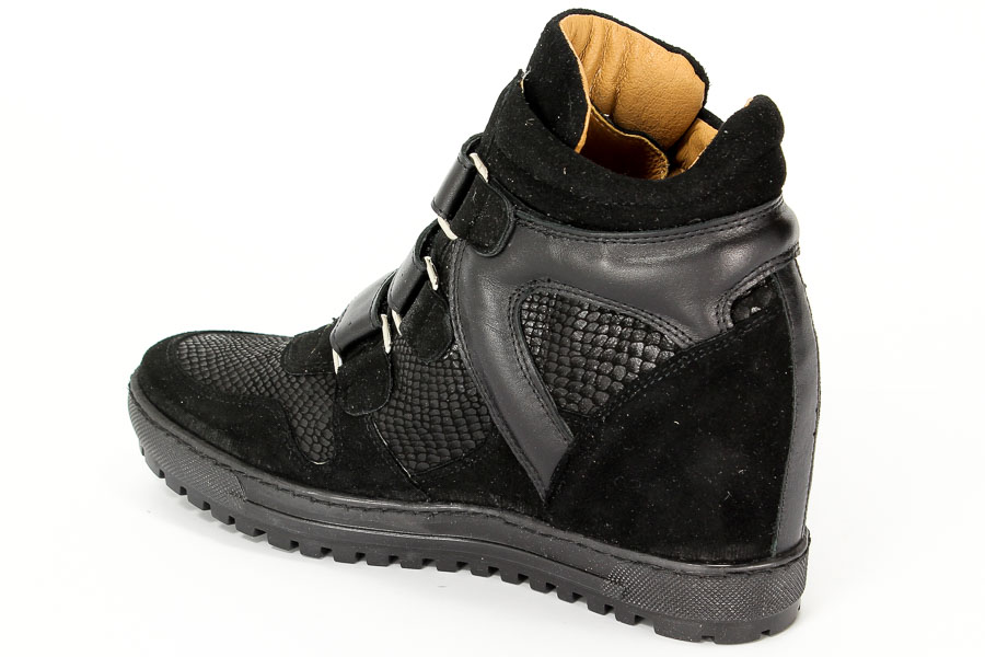 Sneakersy Eksbut 76-4055-549 Czarny Wel.