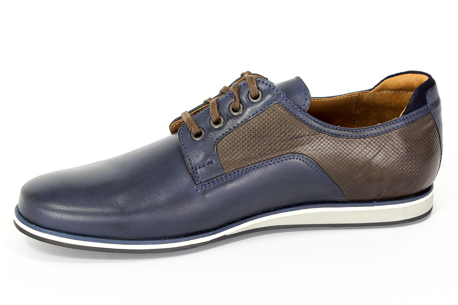 Półbuty Euro Moda 267/089M16/TR Granat