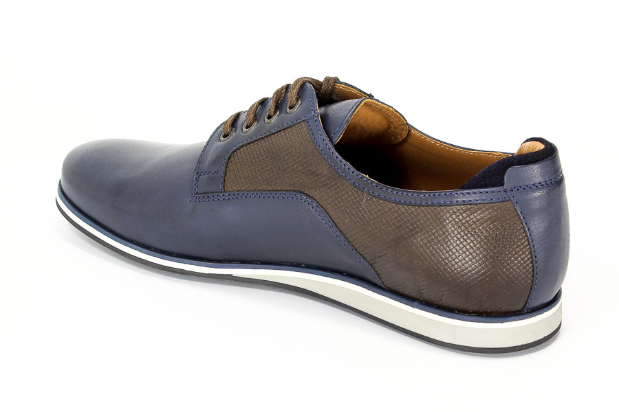 Półbuty Euro Moda 267/089M16/TR Granat