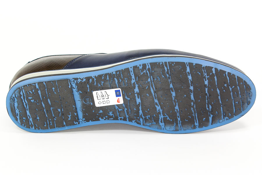 Półbuty Euro Moda 267/089M16/TR Granat