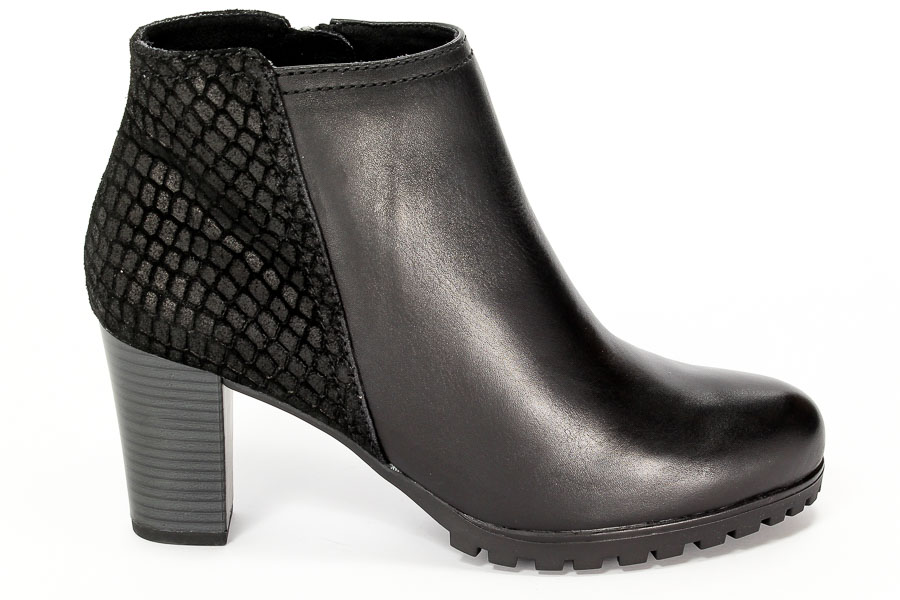 Caprice Botki 9-25401-27 006 Blk/Blk Rept.