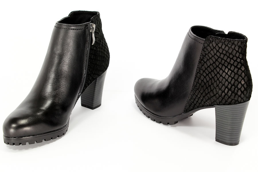 Caprice Botki 9-25401-27 006 Blk/Blk Rept.