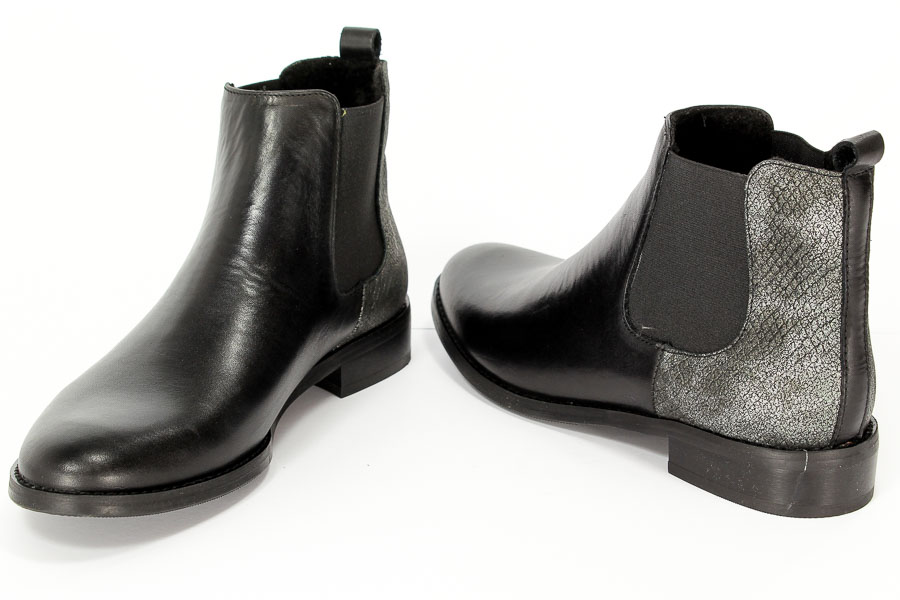 Trzewik Nessi 716/0 Czarny14+Srebro 22