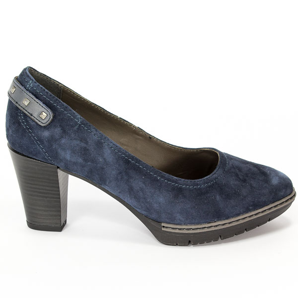 Czółenka Jana 8-22403-27 806 Navy Suede
