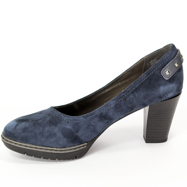 Czółenka Jana 8-22403-27 806 Navy Suede
