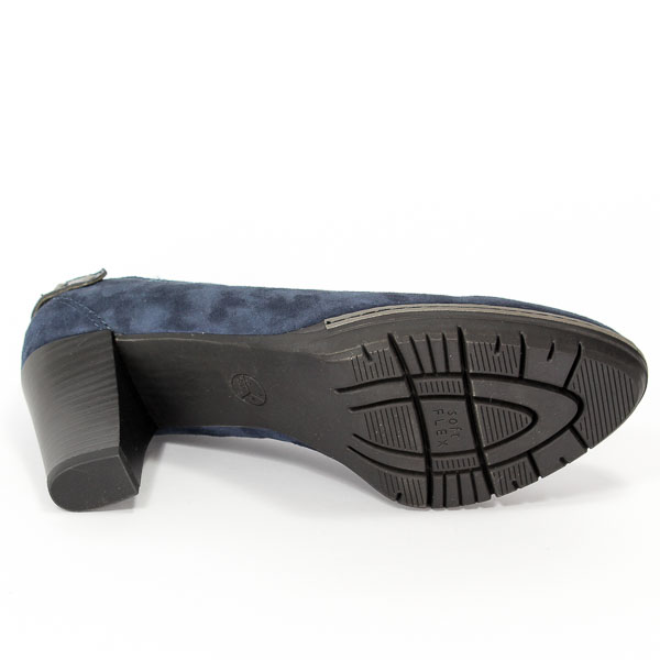 Czółenka Jana 8-22403-27 806 Navy Suede