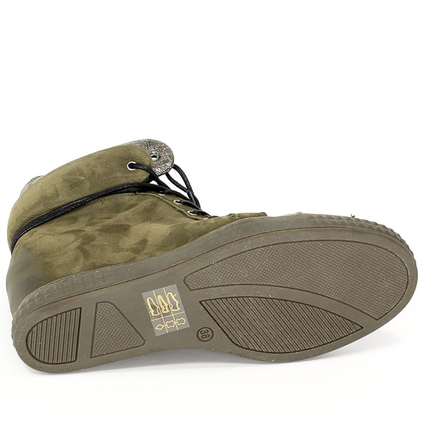 Sneakersy Carinii B3733/N-L43-000-PSK-B88 Zielony 