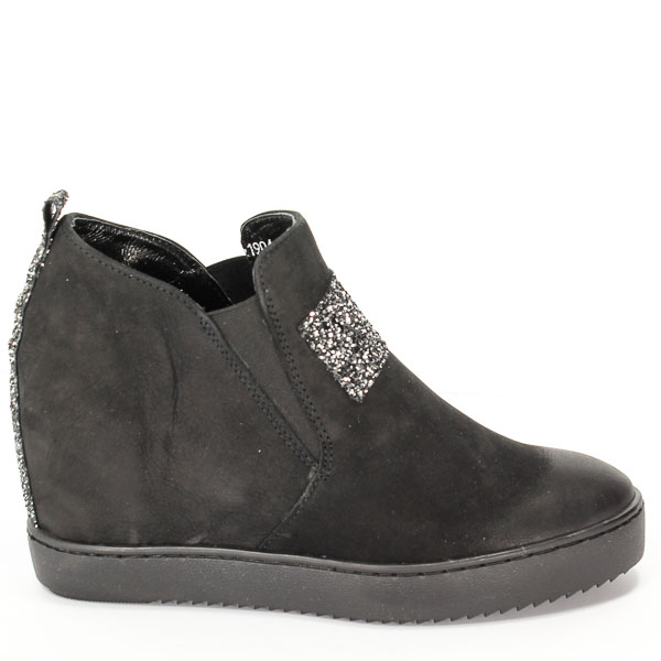 Sneakersy Karino Bis 1904/126-P Czarny/Srebrny 