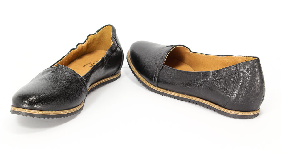 Baleriny Eksbut 25-3876-155-1 Czarny lic