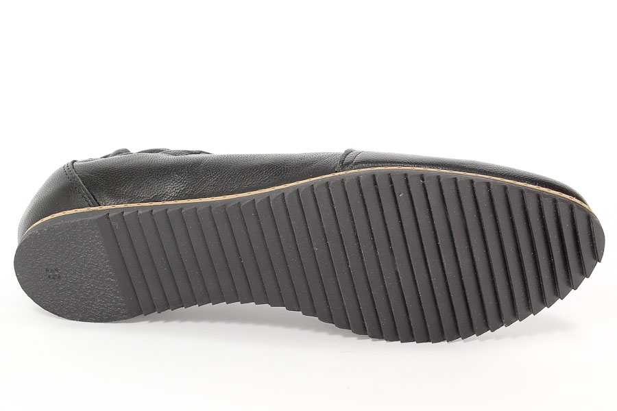 Baleriny Eksbut 25-3876-155-1 Czarny lic