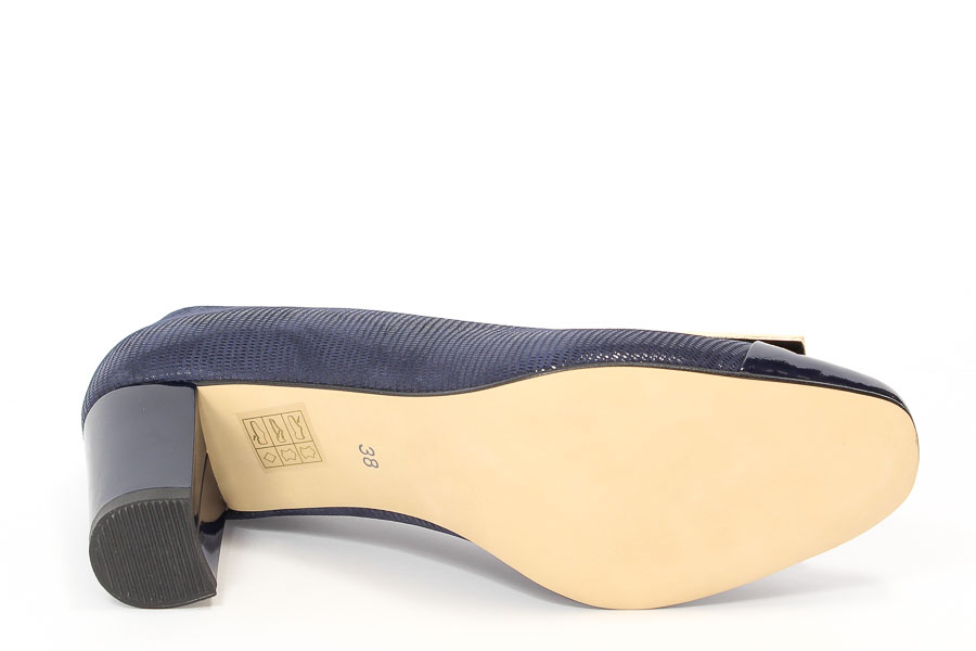 Czółenka Hed 2123-438+742-PN Tejus Granat Lakier