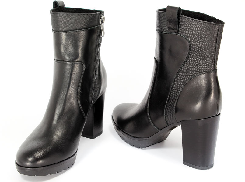 Botki  Euro Moda 7599 01S+01KR