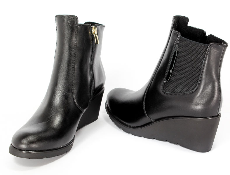Botki Cortesini Z948/1 Czarny skóra lic