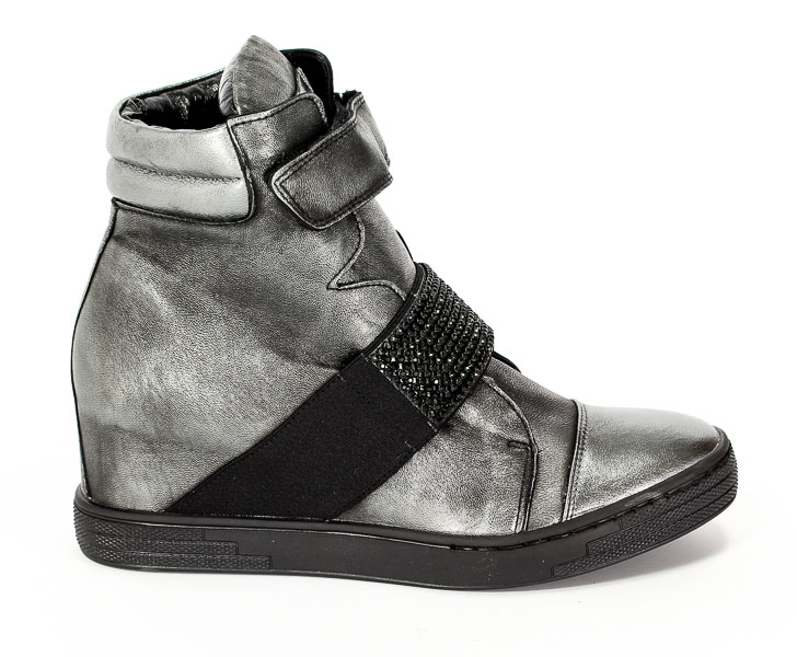 Sneakersy Marshall 6818 C/C Nikiel 
