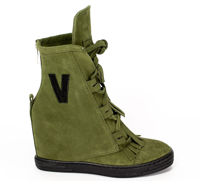 Sneakersy Euro Moda 2222/117/V Zielony