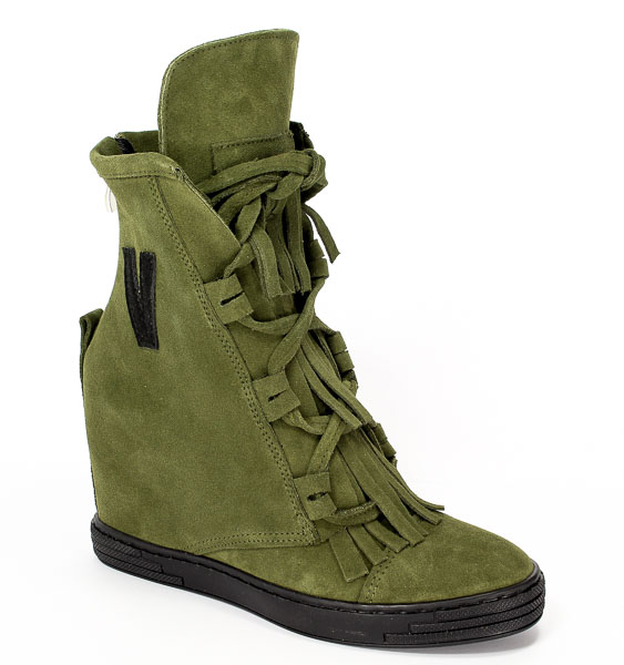 Sneakersy Euro Moda 2222/117/V Zielony