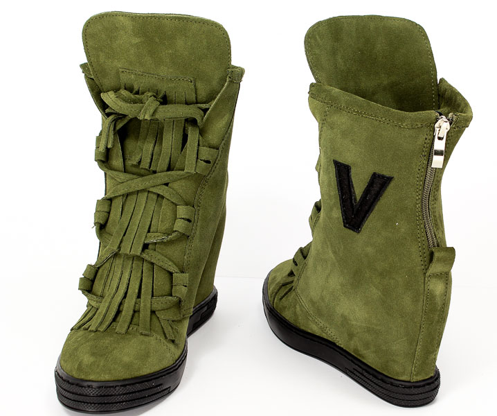 Sneakersy Euro Moda 2222/117/V Zielony