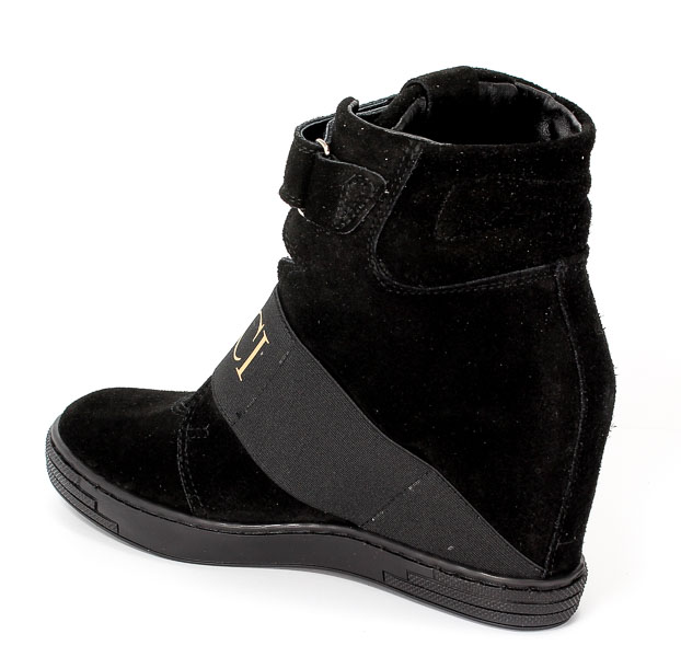 Sneakersy Euro Moda 2222/219 Czarny 