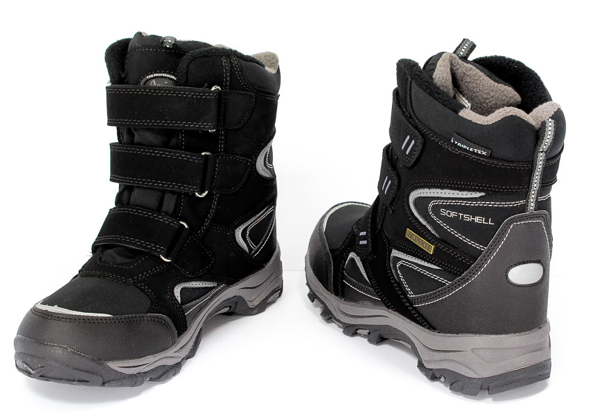 Trzewiki American WT1627 Black/Grey r.32-36
