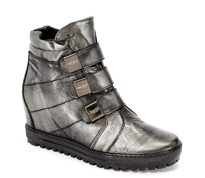 Sneakersy Eksbut 66-4319-E04 Czarny-Srebro lic