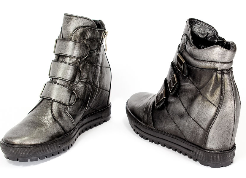 Sneakersy Eksbut 66-4319-E04 Czarny-Srebro lic