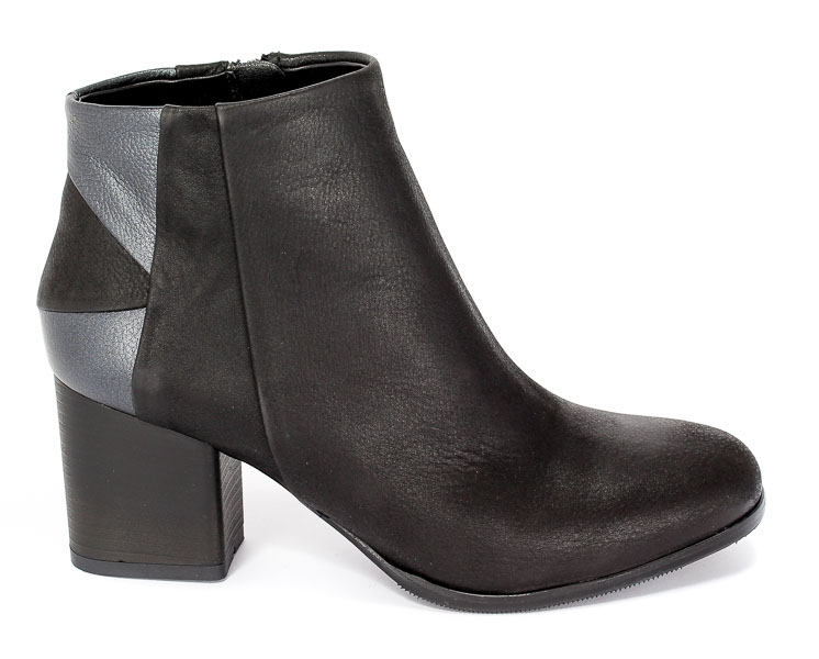 Botki Kaniowski K-2772/378-357 Czarny+Srebro