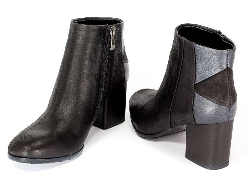 Botki Kaniowski K-2772/378-357 Czarny+Srebro