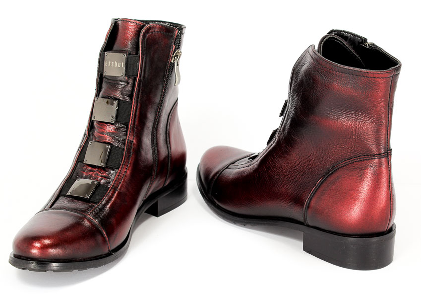Trzewiki Eksbut  64-3520-F95 Bordo/Czarny Lic