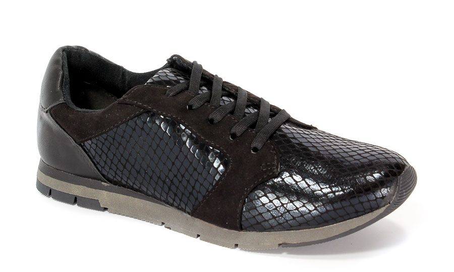 Półbuty Tamaris 1-23617-27 053 Black STR. Comb