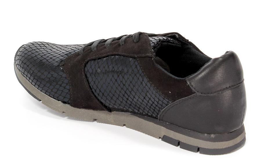 Półbuty Tamaris 1-23617-27 053 Black STR. Comb