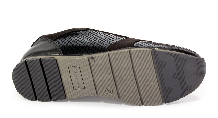Półbuty Tamaris 1-23617-27 053 Black STR. Comb